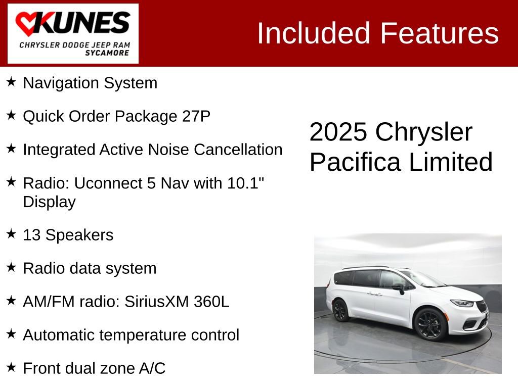 Used 2025 Chrysler Pacifica Limited FWD image 3