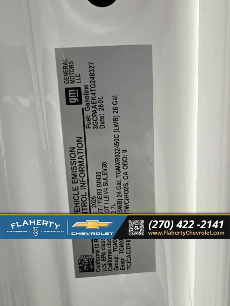 Used 2026 Chevrolet Silverado 1500 W/T w/ WT Value Package RWD image 17