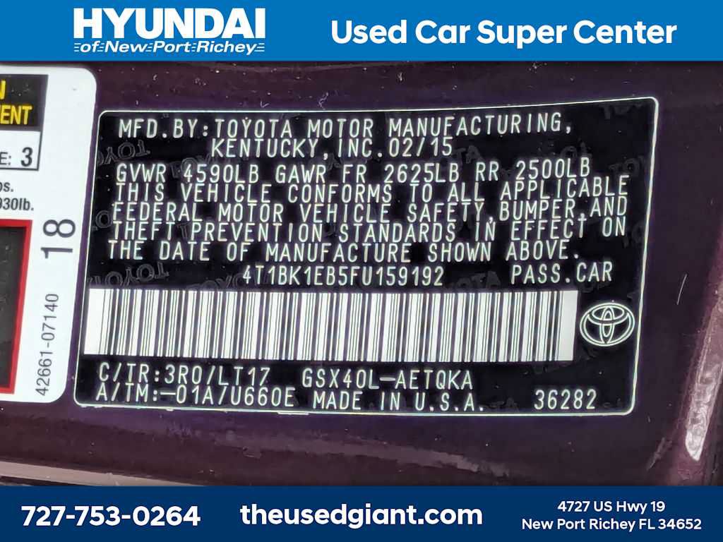 Used 2015 Toyota Avalon XLE Touring FWD image 39