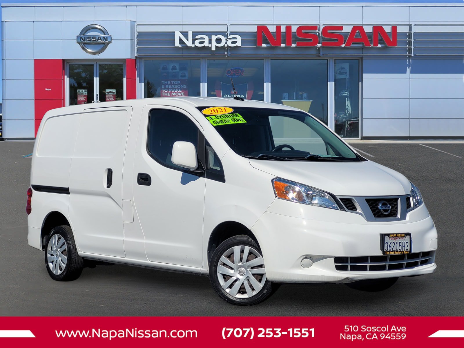 Used 2021 Nissan NV200 SV w/ Back Door Glass Package FWD image 1