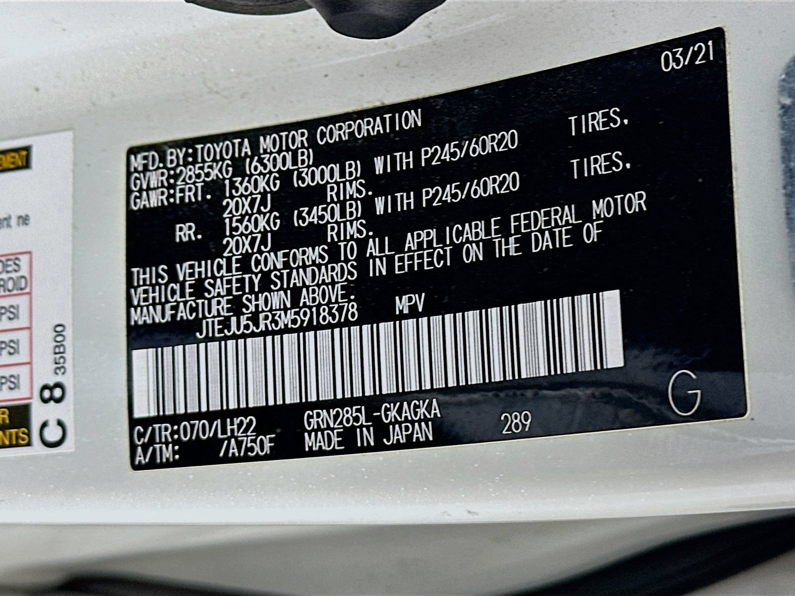 Used 2021 Toyota 4Runner Nightshade AWD/4WD image 36