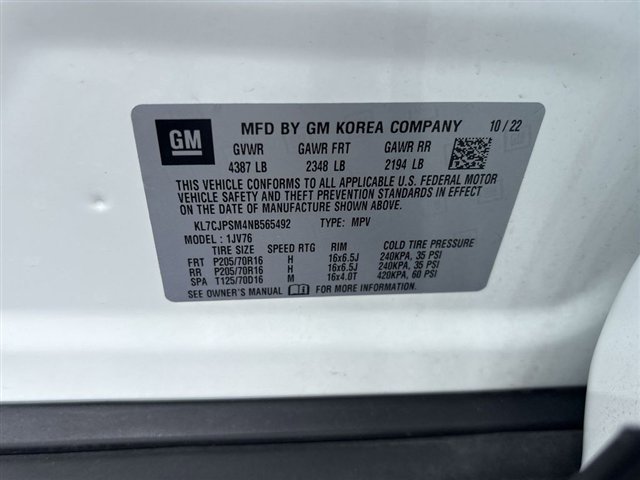 Certified 2022 Chevrolet Trax LT w/ LT Convenience Package image 32