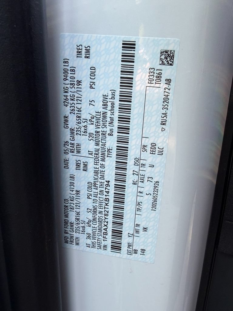New 2026 Ford Transit 350 XL RWD image 27