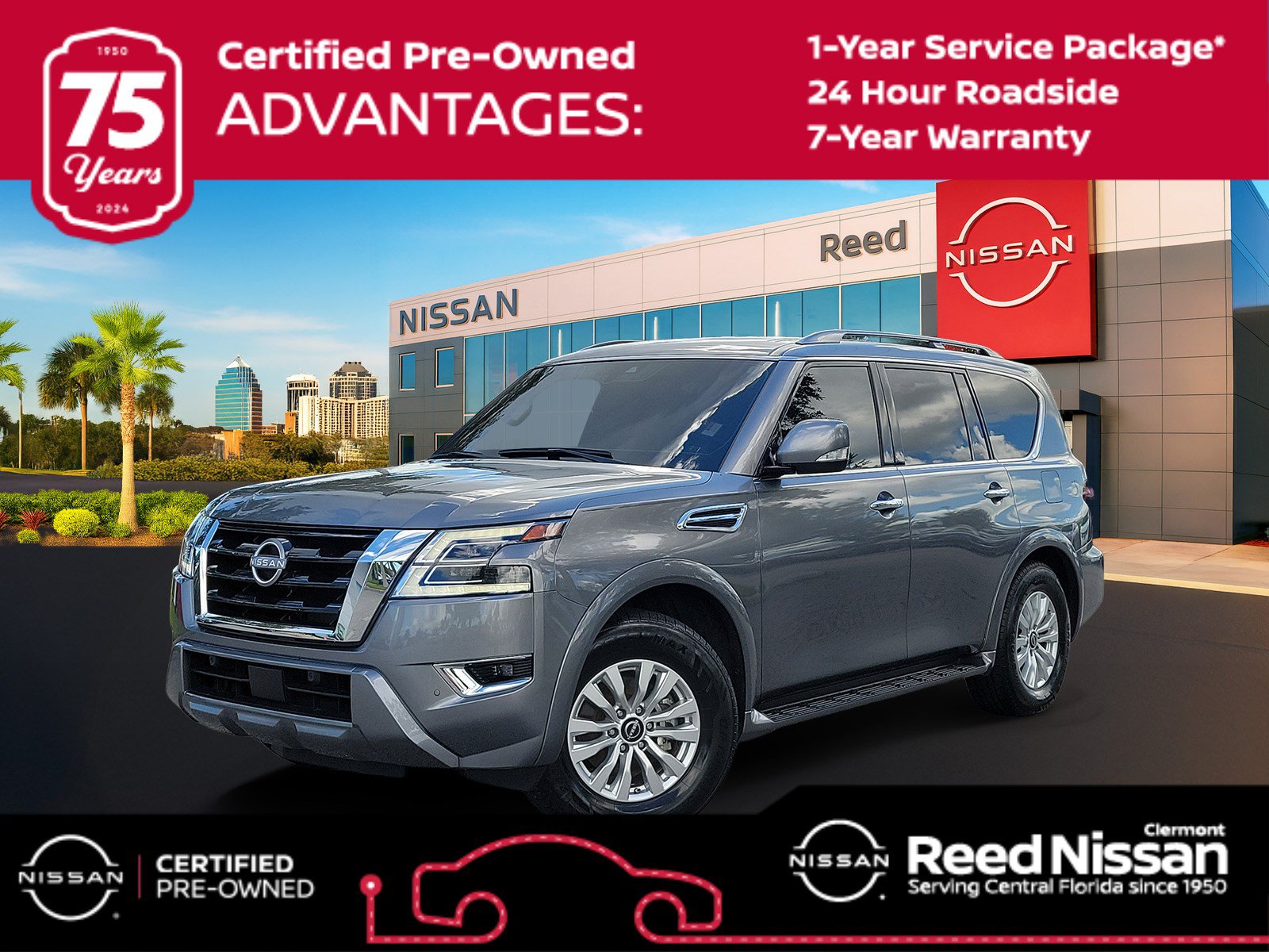 Certified 2023 Nissan Armada SV w/ Cargo Package RWD image 1