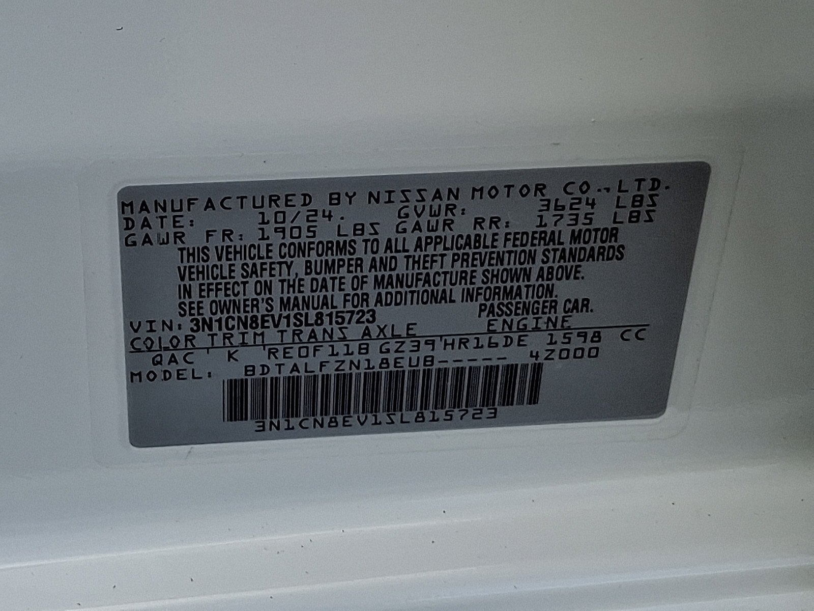 Used 2025 Nissan Versa SV FWD image 26