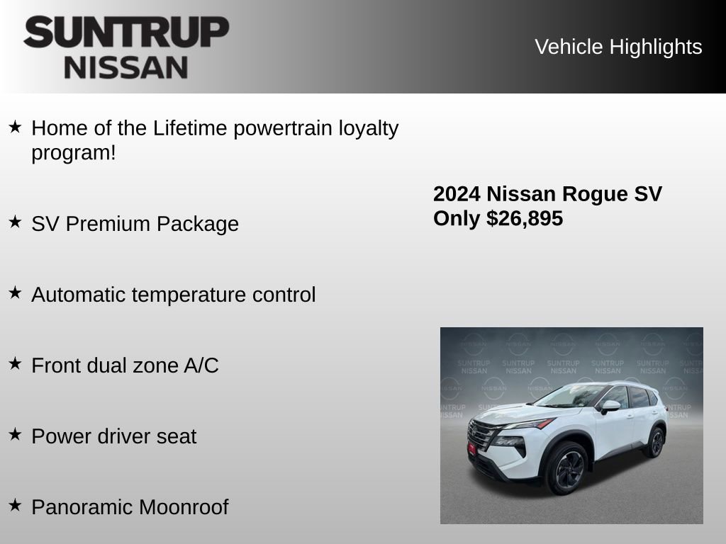 Used 2024 Nissan Rogue SV w/ SV Premium Package image 8