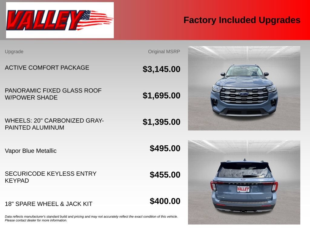 New 2026 Ford Explorer Active w/ Active Comfort Package AWD/4WD image 4