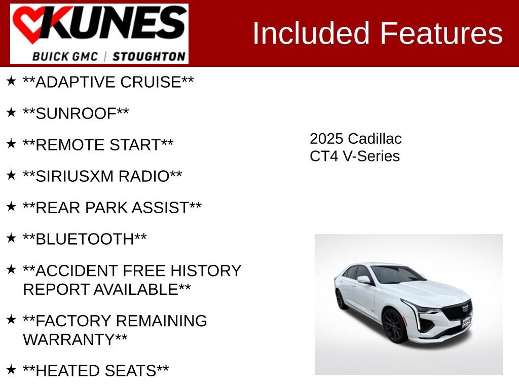 Used 2025 Cadillac CT4 V image 2