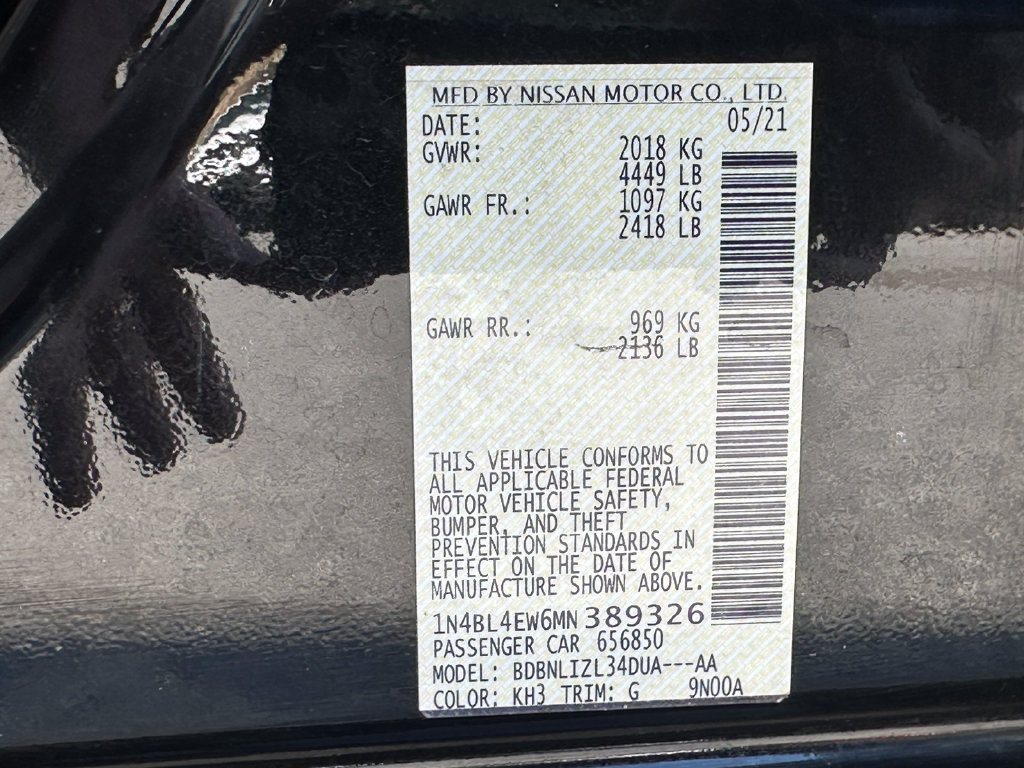 Certified 2021 Nissan Altima 2.5 SL AWD/4WD image 34