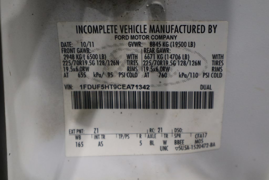 Used 2012 Ford F550 4x4 Regular Cab Super Duty w/ Payload Upgrade Pkg image 27