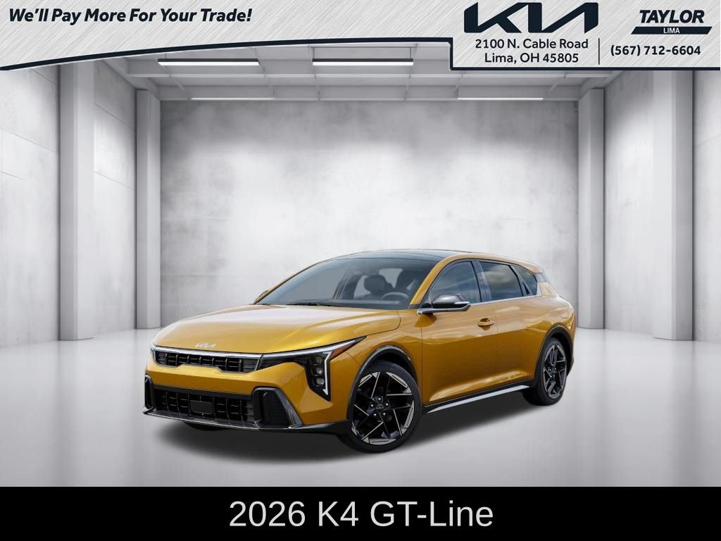 New 2026 Kia K4 GT-Line w/ GT-Line Premium Package