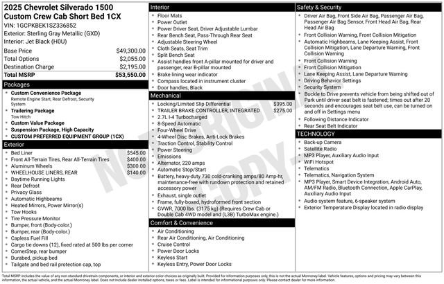Used 2025 Chevrolet Silverado 1500 Custom AWD/4WD image 37