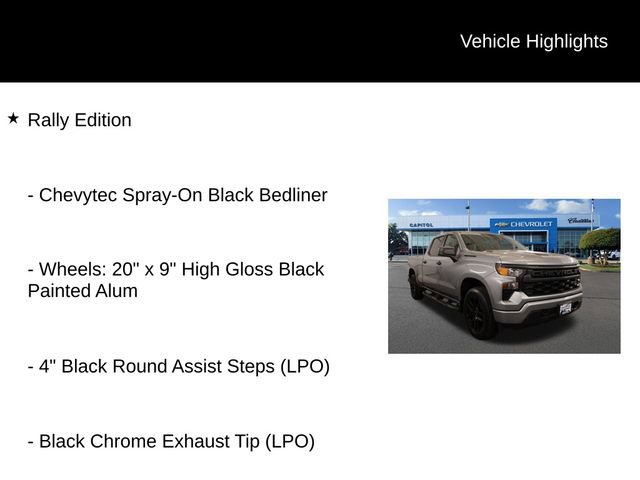 Used 2025 Chevrolet Silverado 1500 Custom w/ Rally Edition image 2