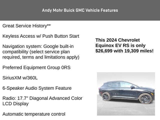 Used 2024 Chevrolet Equinox EV RS AWD/4WD image 8
