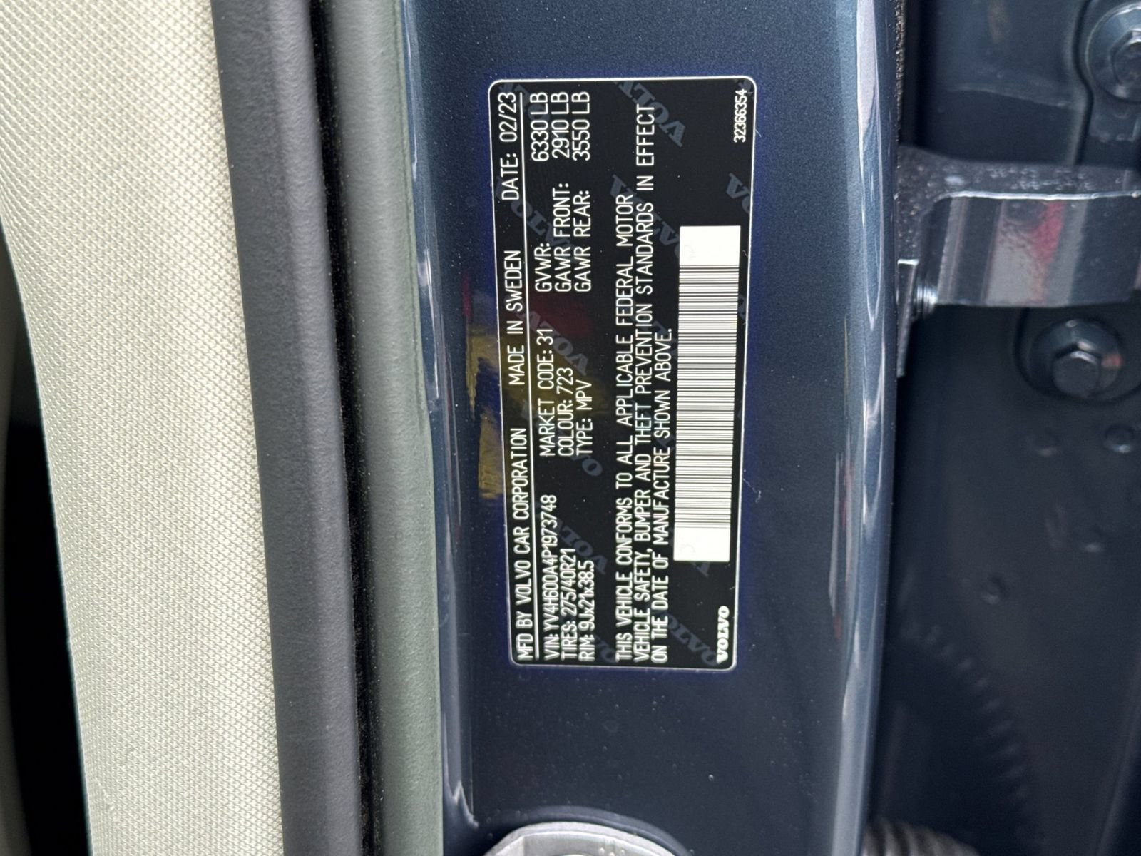 Certified 2023 Volvo XC90 T8 Ultimate AWD/4WD image 34