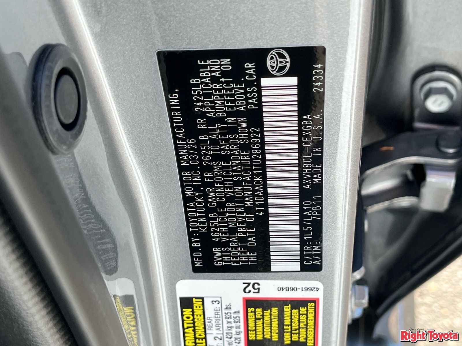 Certified 2026 Toyota Camry XLE FWD image 33