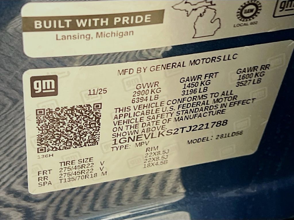 Used 2026 Chevrolet Traverse RS w/ LPO, Floor Liner Package image 28