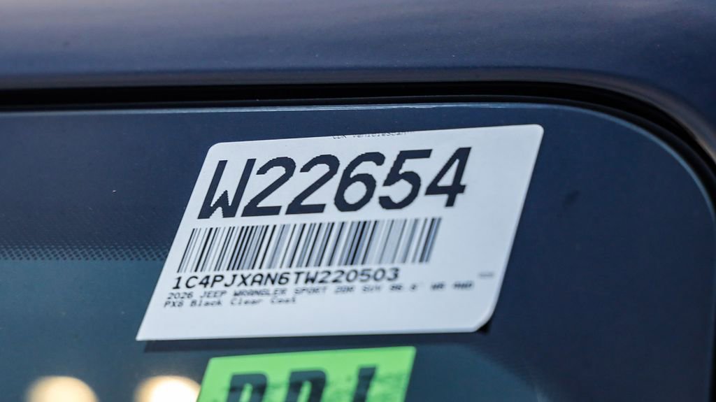 New 2026 Jeep Wrangler Sport image 29