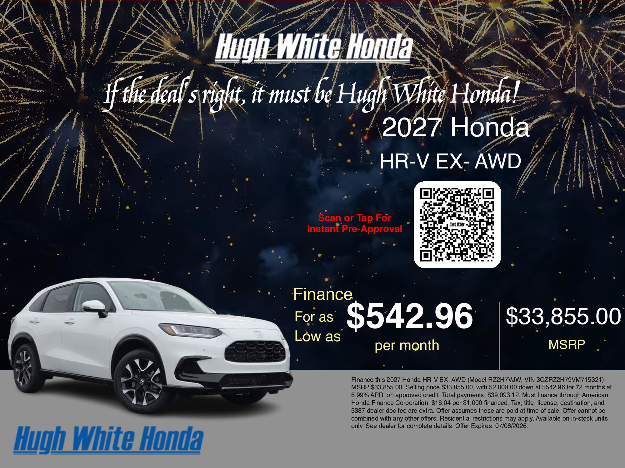 New 2027 Honda HR-V EX-L image 7