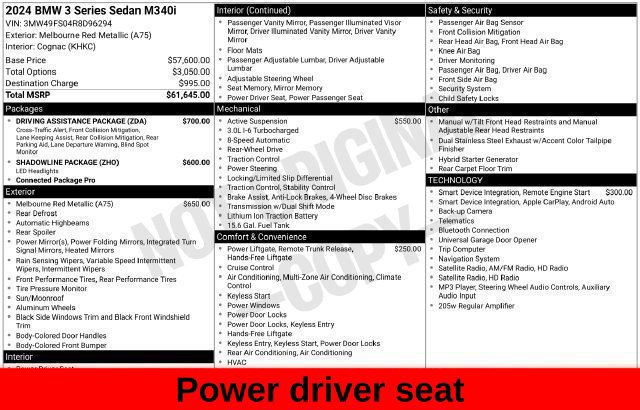 Used 2024 BMW M340i w/ Driving Assistance Package RWD image 44