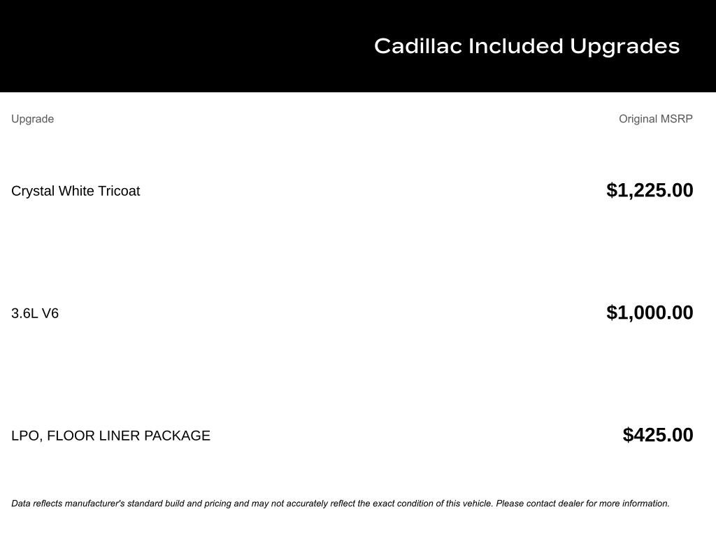 New 2025 Cadillac XT5 Premium Luxury w/ LPO, Floor Liner Package image 5