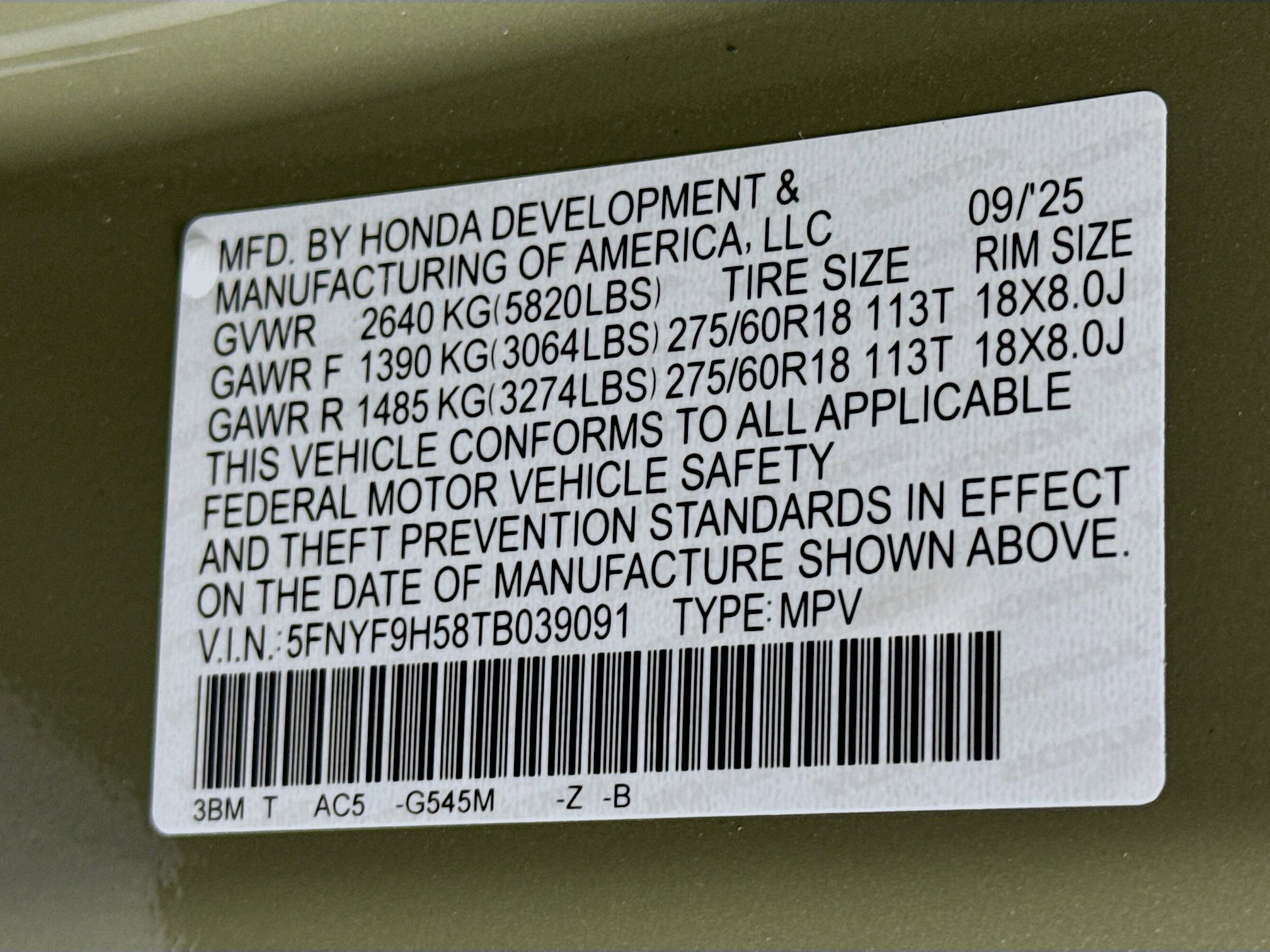 New 2026 Honda Passport TrailSport image 32