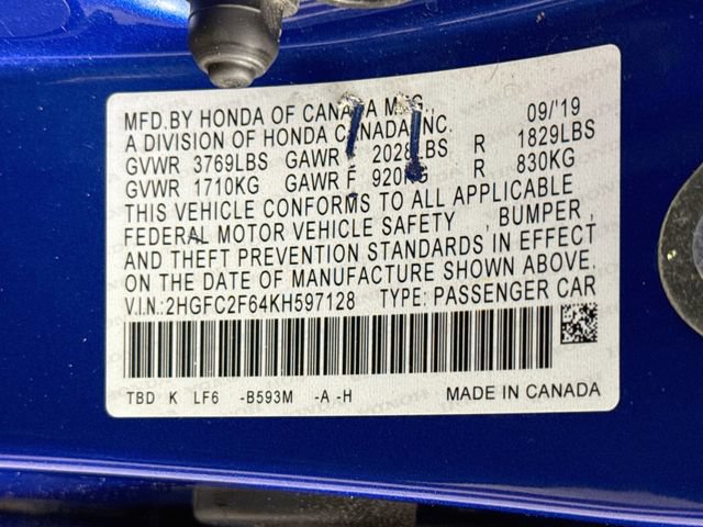 Used 2019 Honda Civic LX image 30