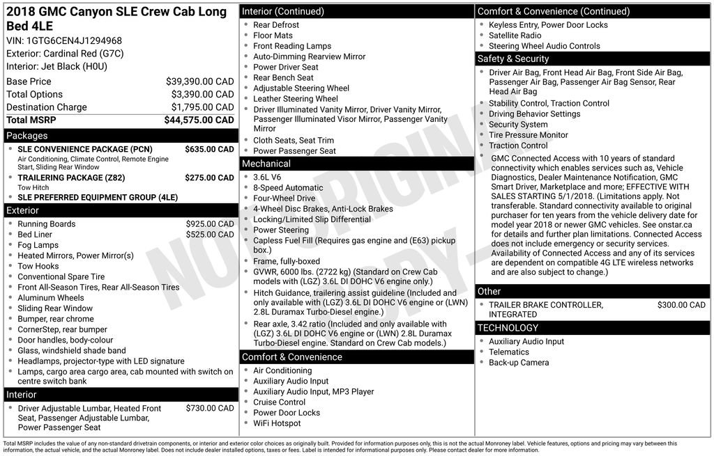 Used 2018 GMC Canyon SLE w/ SLE Convenience Package image 25