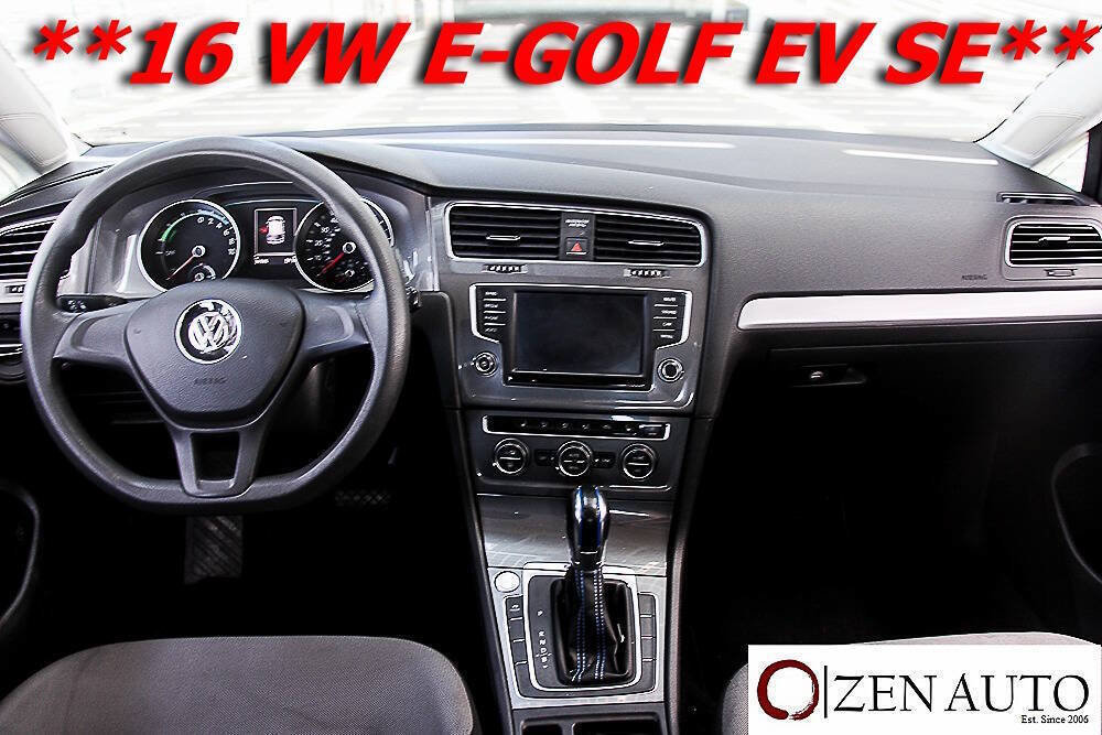 Used 2016 Volkswagen e-Golf SE FWD image 14