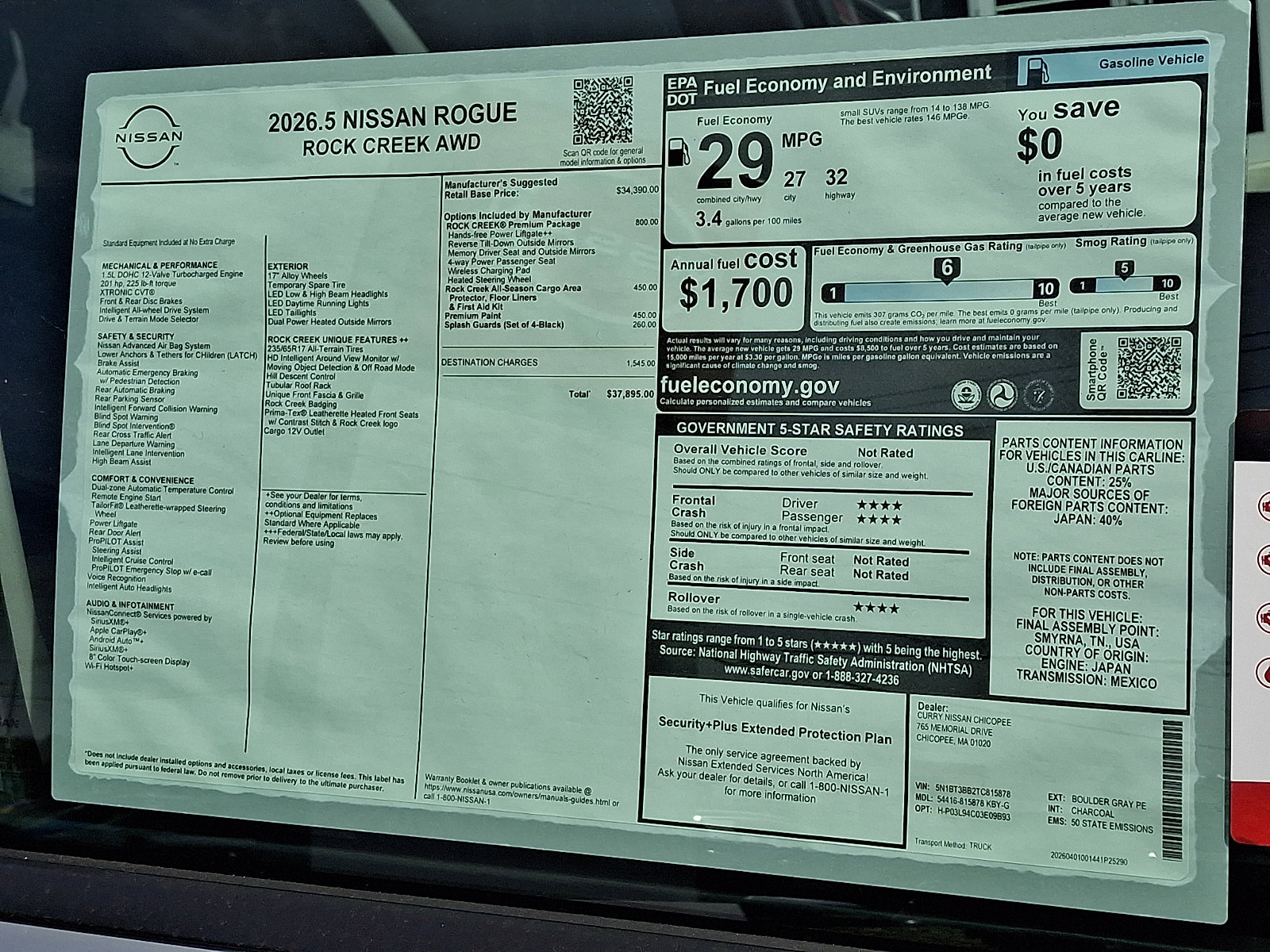 New 2026 Nissan Rogue SV w/ Rock Creek Premium Package AWD/4WD image 19