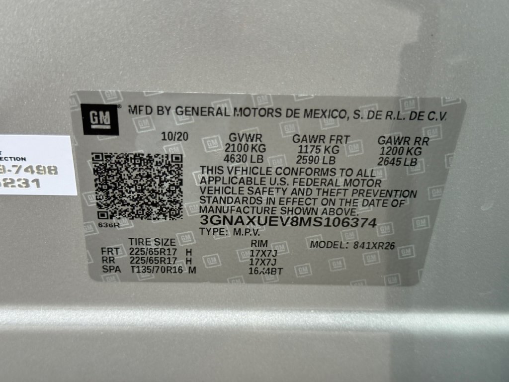 Used 2021 Chevrolet Equinox LT AWD/4WD image 26