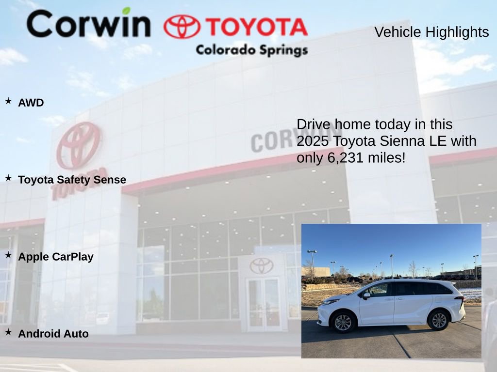 Used 2025 Toyota Sienna LE image 6