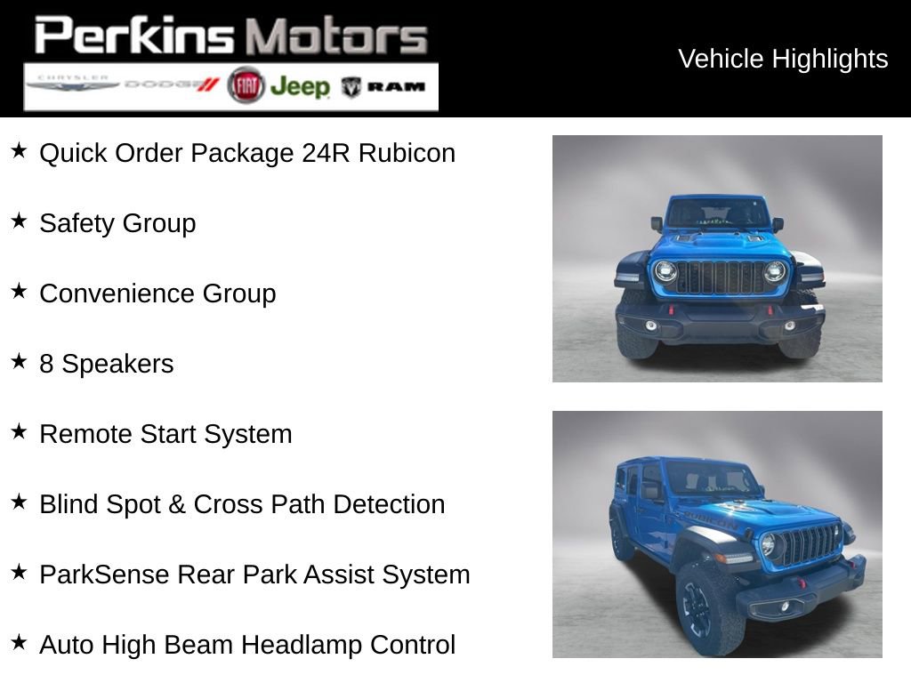 Used 2024 Jeep Wrangler Unlimited Rubicon w/ Safety Group image 2