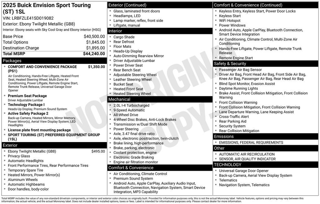 New 2025 Buick Envision Sport Touring image 36