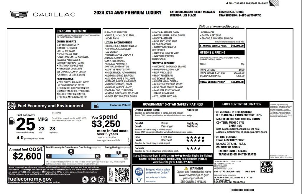 Used 2024 Cadillac XT4 Premium Luxury image 3