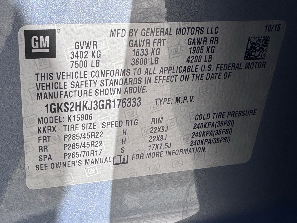 Used 2016 GMC Yukon XL Denali w/ Open Road Package image 52