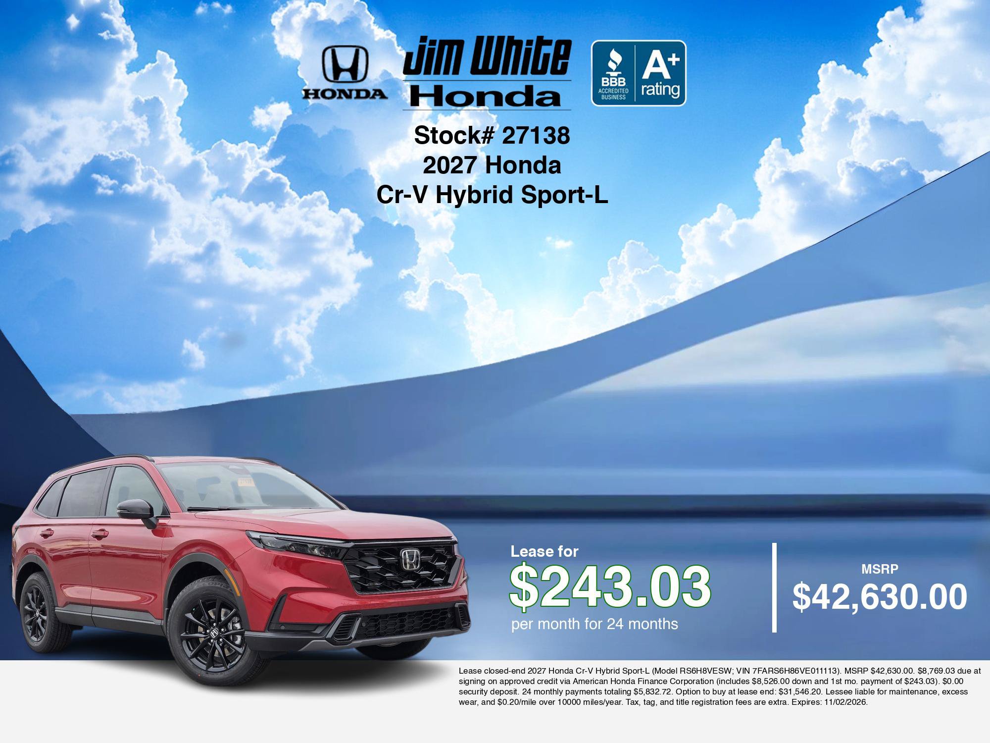 New 2027 Honda CR-V Sport-L image 5