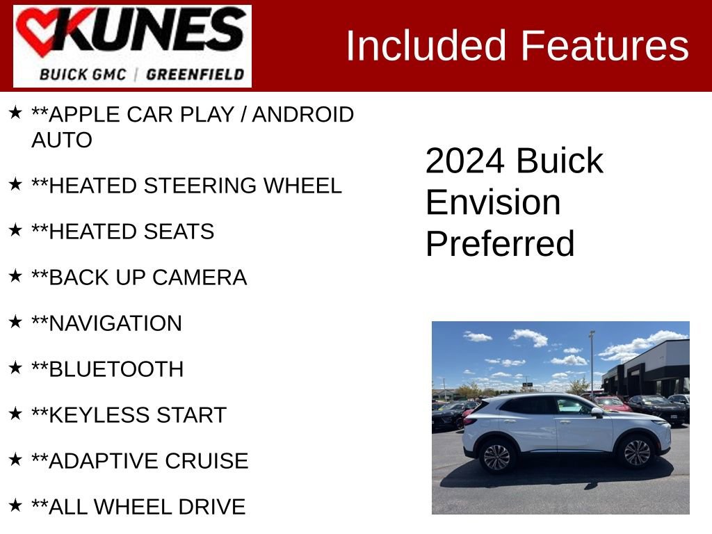 Used 2024 Buick Envision Preferred AWD/4WD image 2
