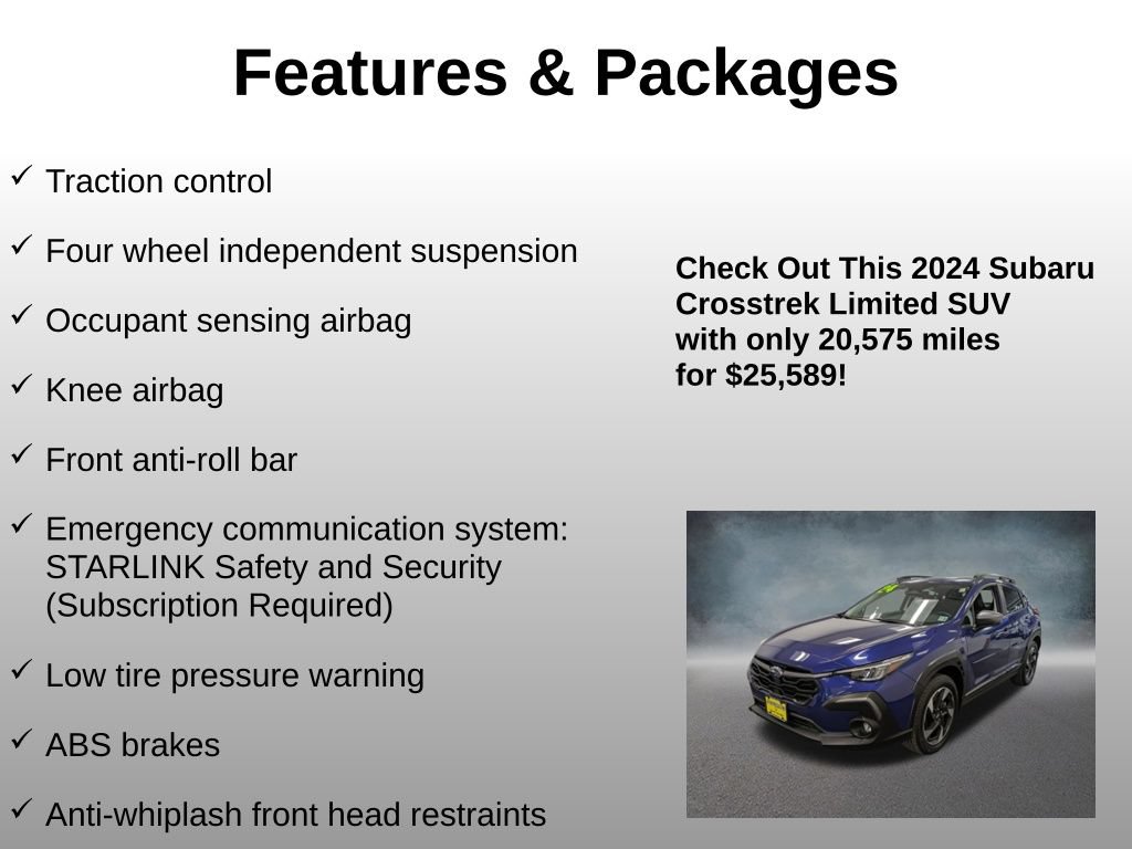 Used 2024 Subaru Crosstrek 2.5i Limited AWD/4WD image 13