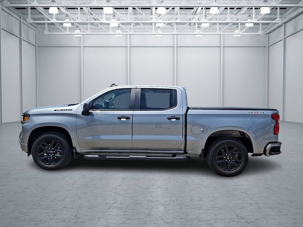 Certified 2024 Chevrolet Silverado 1500 Custom w/ Turbomax Blackout Package AWD/4WD image 8