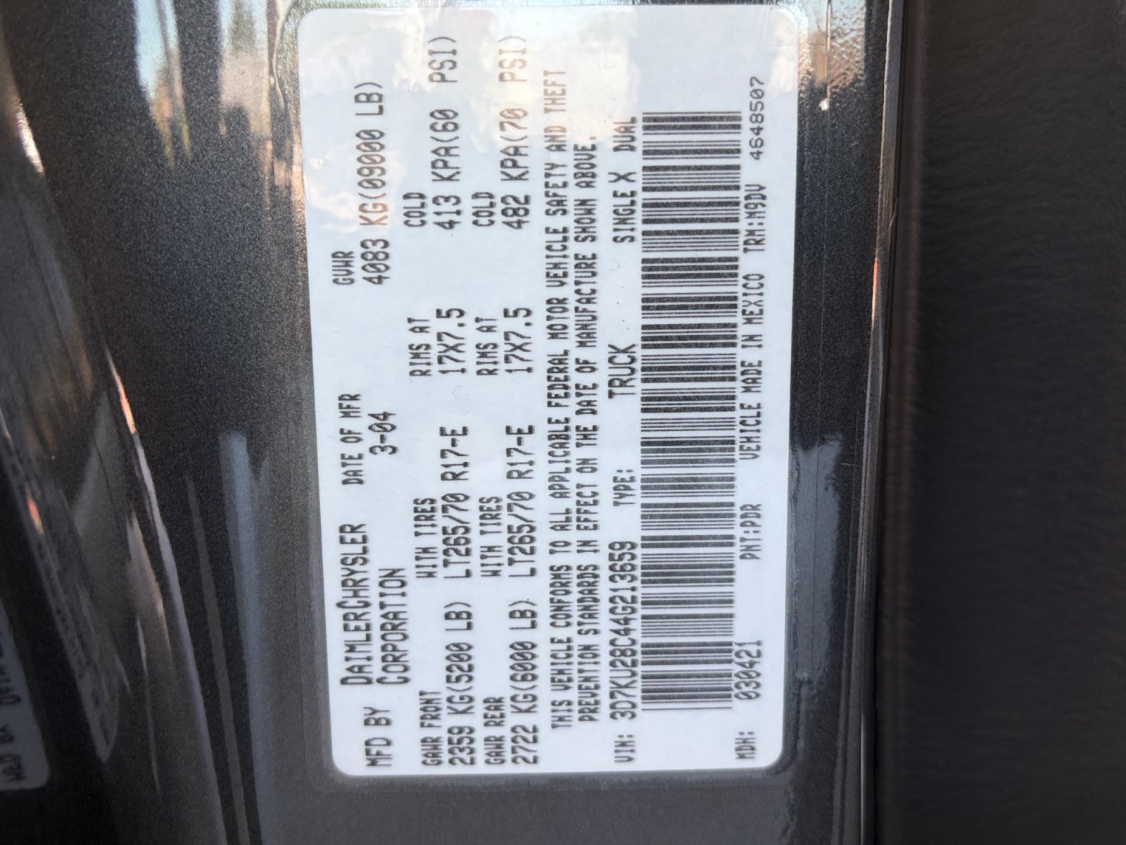Used 2004 Dodge Ram 2500 Truck SLT w/ Trailer Tow Group AWD/4WD image 29