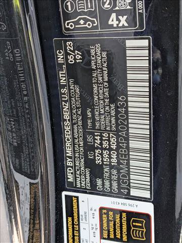 Used 2023 Mercedes-Benz EQS 580 4MATIC SUV image 22