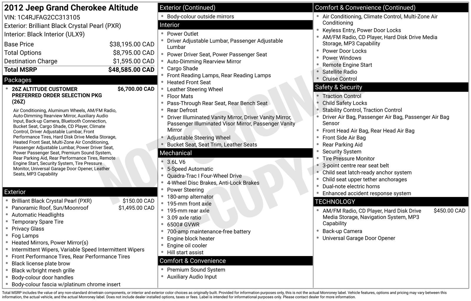 Used 2012 Jeep Grand Cherokee Altitude AWD/4WD image 8