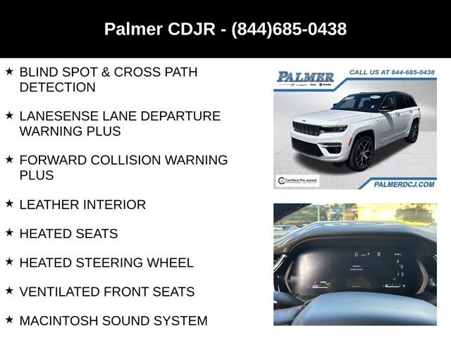 Certified 2022 Jeep Grand Cherokee Summit AWD/4WD image 12