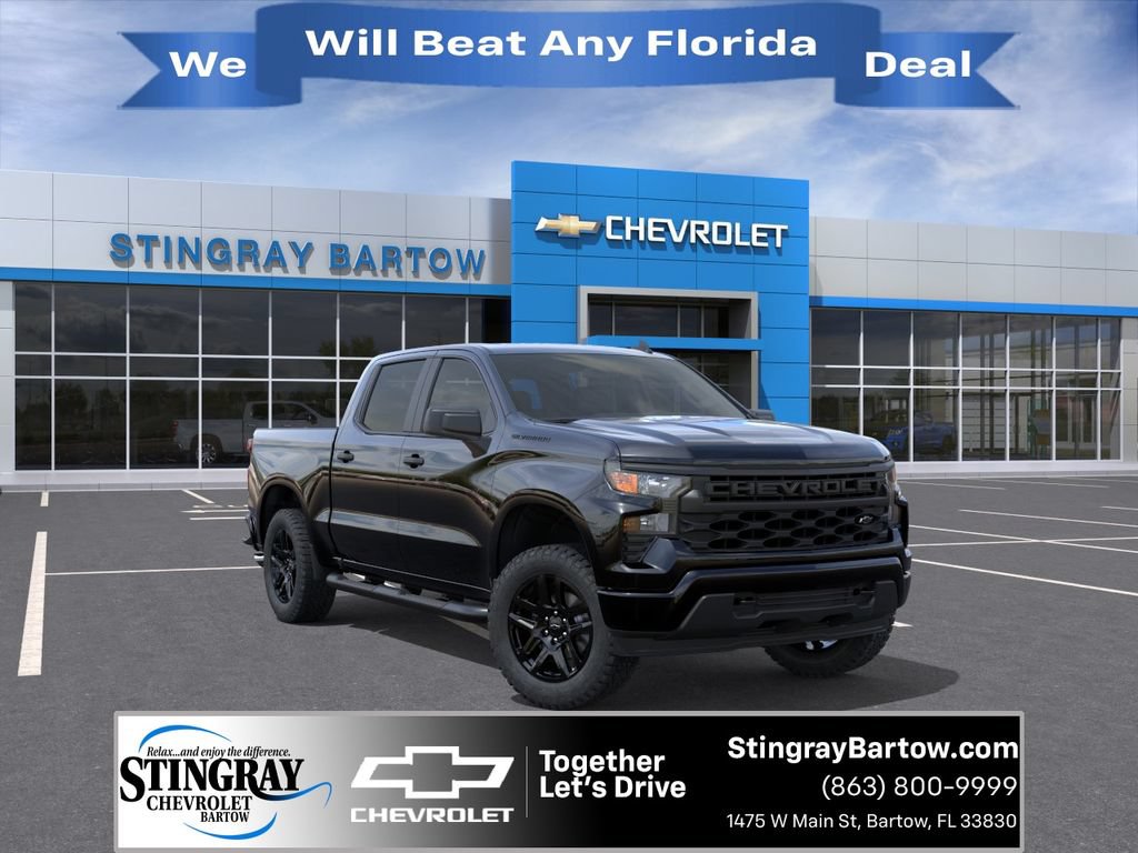 New 2026 Chevrolet Silverado 1500 Custom w/ Turbomax Blackout Package