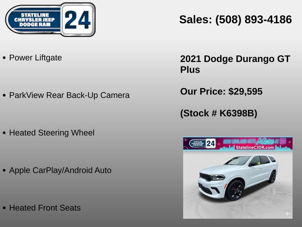 Used 2021 Dodge Durango GT AWD/4WD image 6