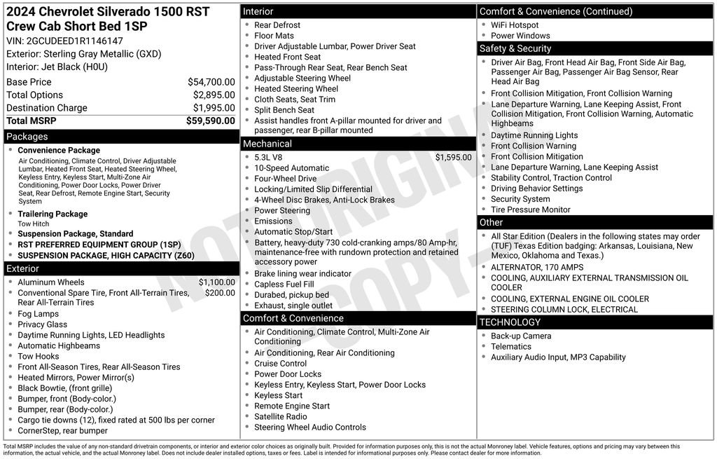 Certified 2024 Chevrolet Silverado 1500 RST AWD/4WD image 55