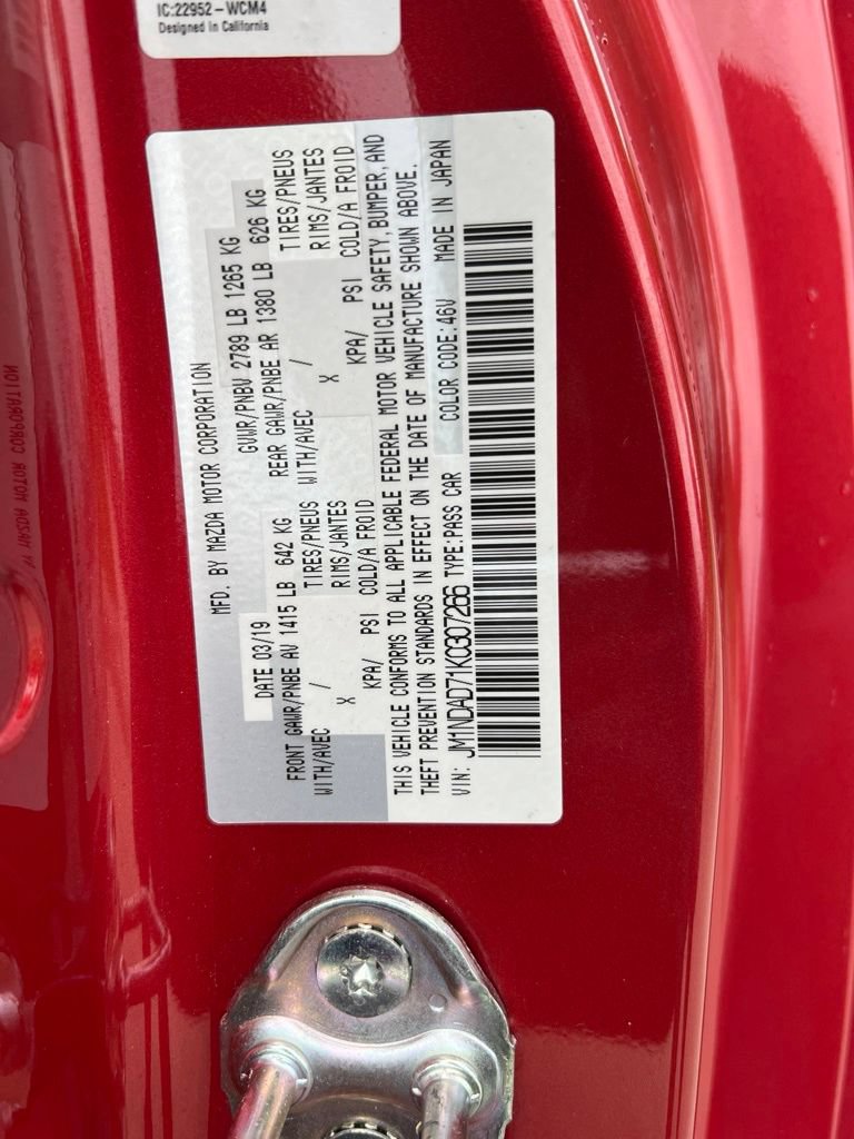 Used 2019 MAZDA MX-5 Miata Grand Touring RWD image 19