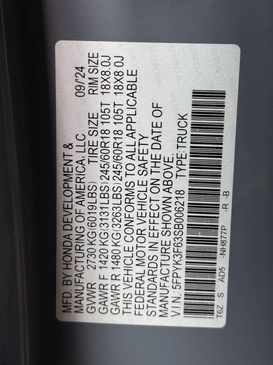 Used 2025 Honda Ridgeline TrailSport image 24
