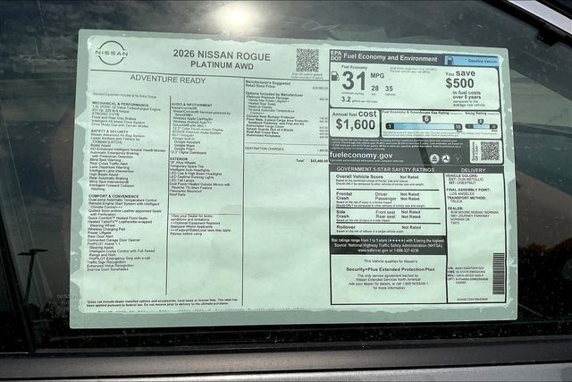New 2026 Nissan Rogue Platinum w/ Platinum Premium Package image 13